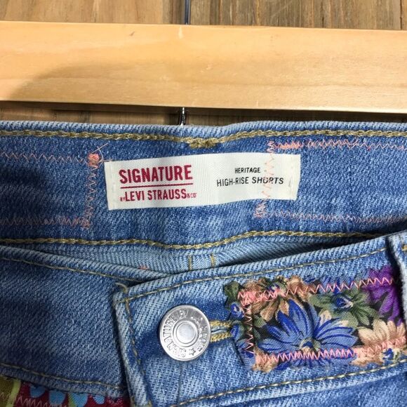 Signature by Levi’s Womens Upcycled OOAK High Rise “Patch Cat” Size 18 - Picture 11 of 16